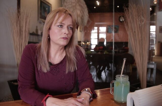 Ruth Calderón Babún durante una entrevista en Zacatecas